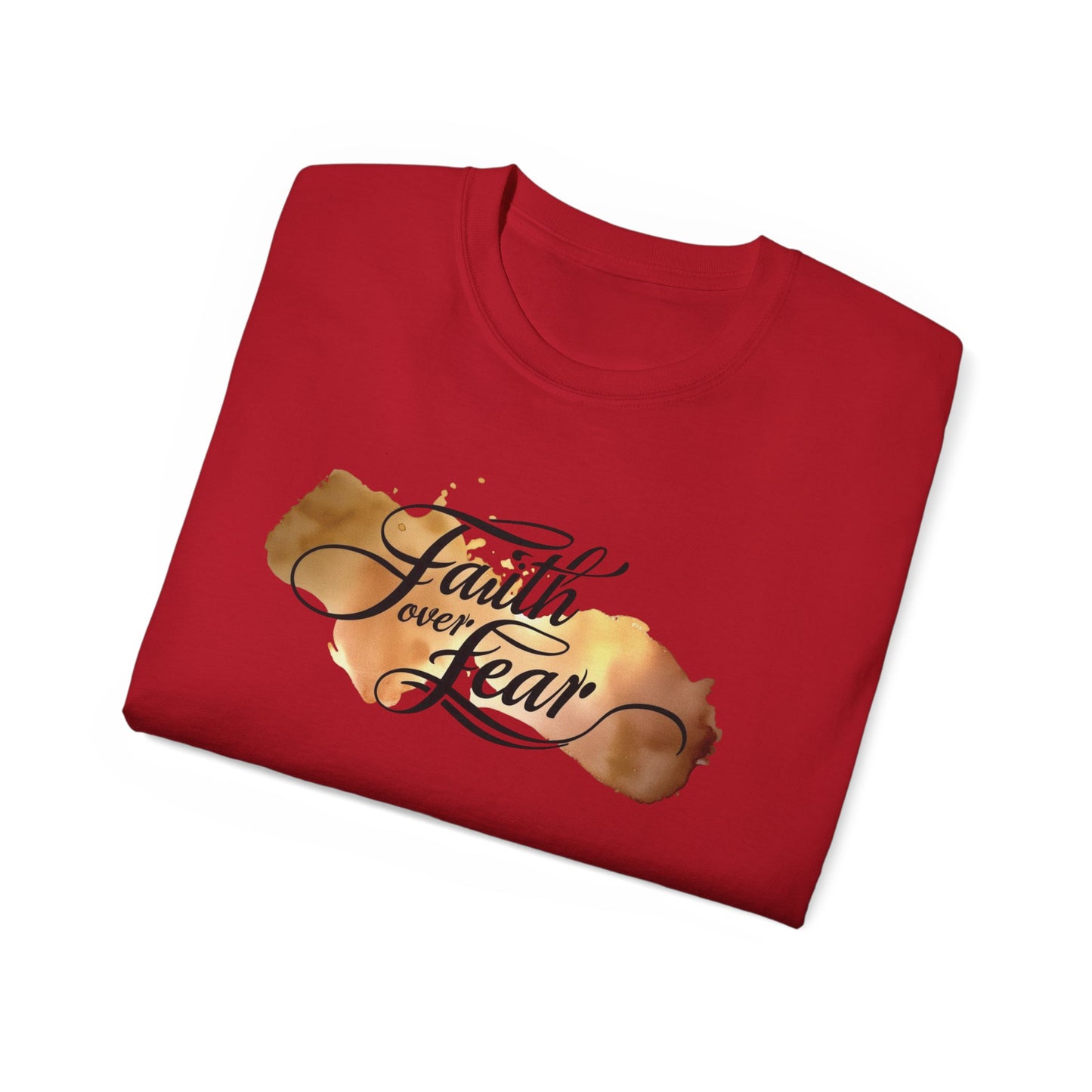 Inspirational 'Faith over Fear' Unisex Ultra Cotton Tee